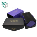 Fashion Purple Color Design Watch Box Of EVA Tray With Paper Over